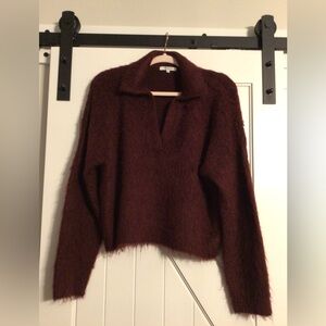 Madewell Alpaca Cozy Polo Sweater